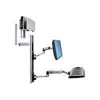 Ergotron LX Wall Mount System mounting kit - Patented Constant Force Technology - for LCD display / keyboard / mouse /