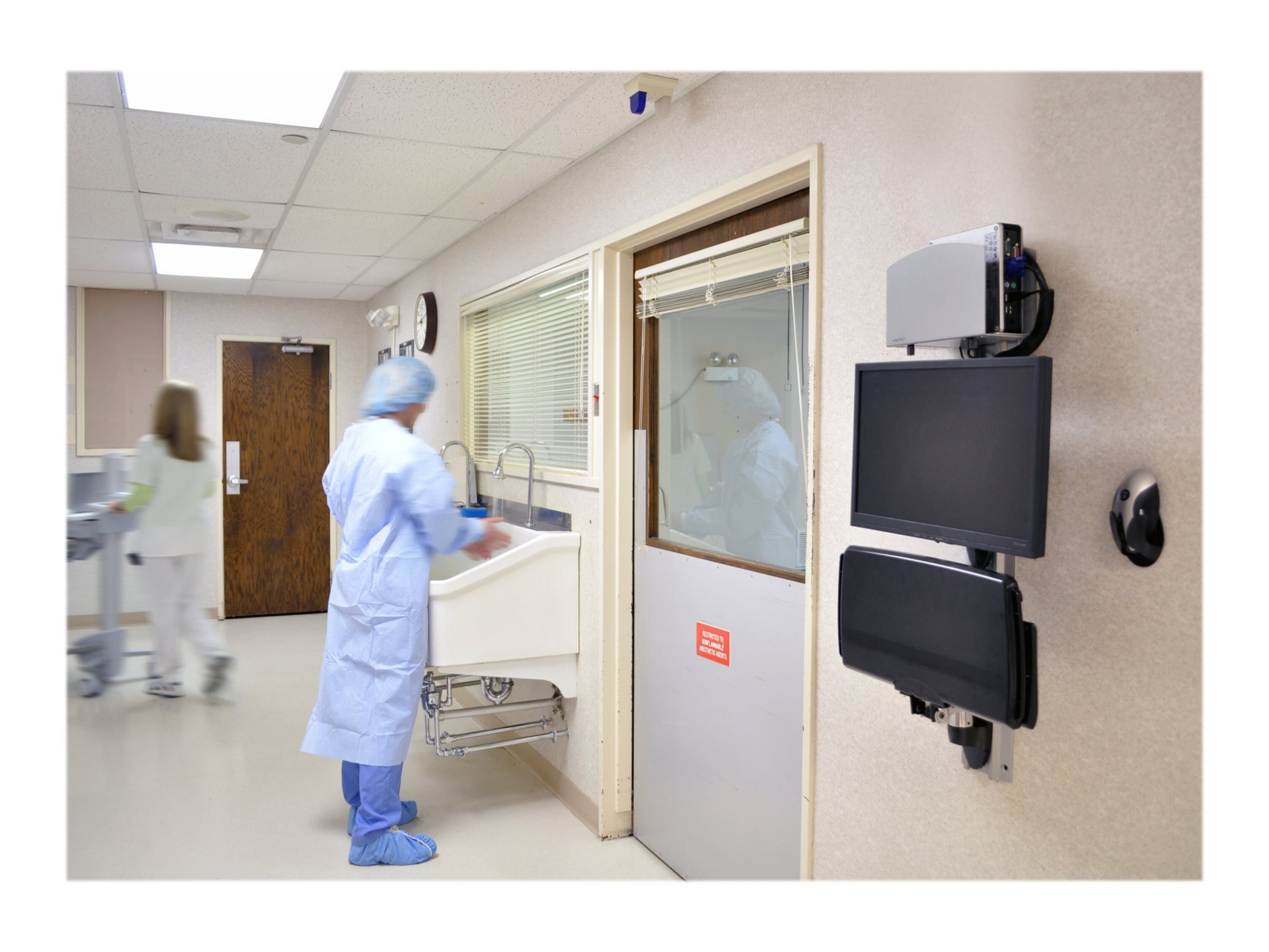 Thumbnail 6 of 7 for Ergotron LX Wall Mount System mounting kit - Constant Force Technology - for LCD display / keyboard / mouse / CPU -