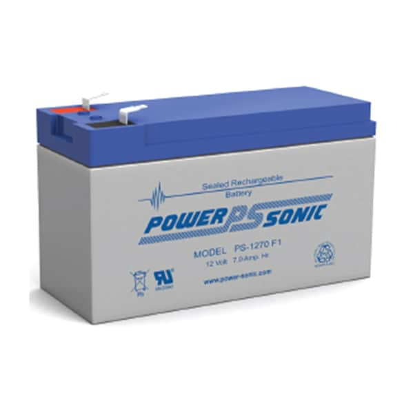 Power-Sonic PS-1270 F1 Sealed Lead Acid Battery 12V 7Ah