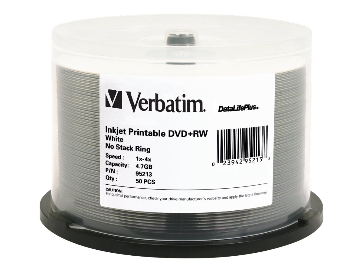 Verbatim DataLifePlus - DVD+RW x 50 - 4.7 GB - storage media