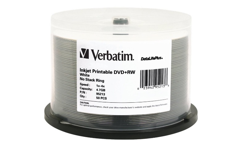輸入DVD　what matters most Verbatim DataLifePlus - DVD+RW x 50 - 4.7 GB - storage media