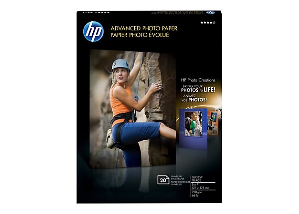 HP Advanced - photo paper - 20 sheet(s) - 127 x 178 mm - 250 g/m²