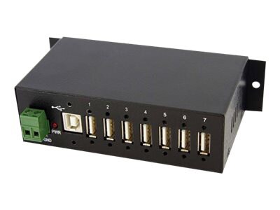StarTech.com Mountable Rugged Industrial 7 Port USB 2.0 Hub