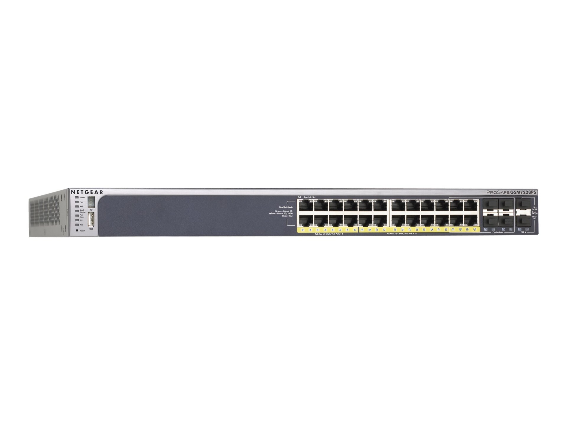 NETGEAR GSM7228PS - switch - 24 ports - managed - rack-mountable