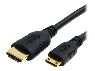 StarTech.com 6ft Mini HDMI to HDMI Cable w/Ethernet - 4K High Speed Mini HDMI Type-C to HDMI Adapter