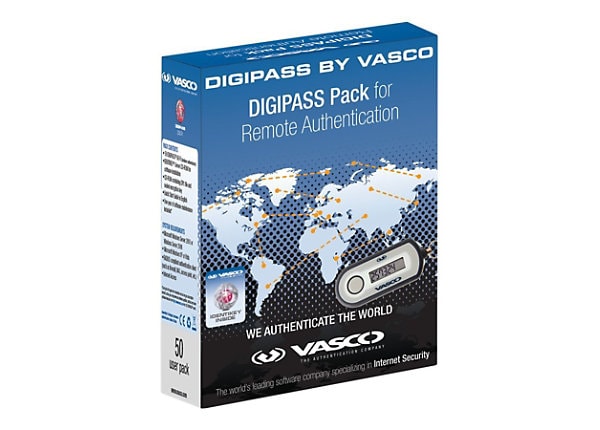 VASCO Digipass Pack for Remote Authentication Standard Edition - license - 50 users