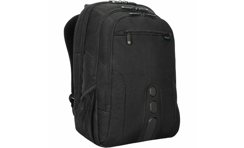 Targus Spruce EcoSmart TBB019US Carrying Case Backpack for 17 Notebook Black Green TAA Compliant TBB019US Backpacks CDW