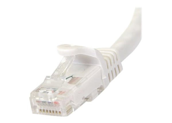 StarTech.com CAT6 Ethernet Cable 3' White 650MHz CAT 6 Snagless Patch Cord