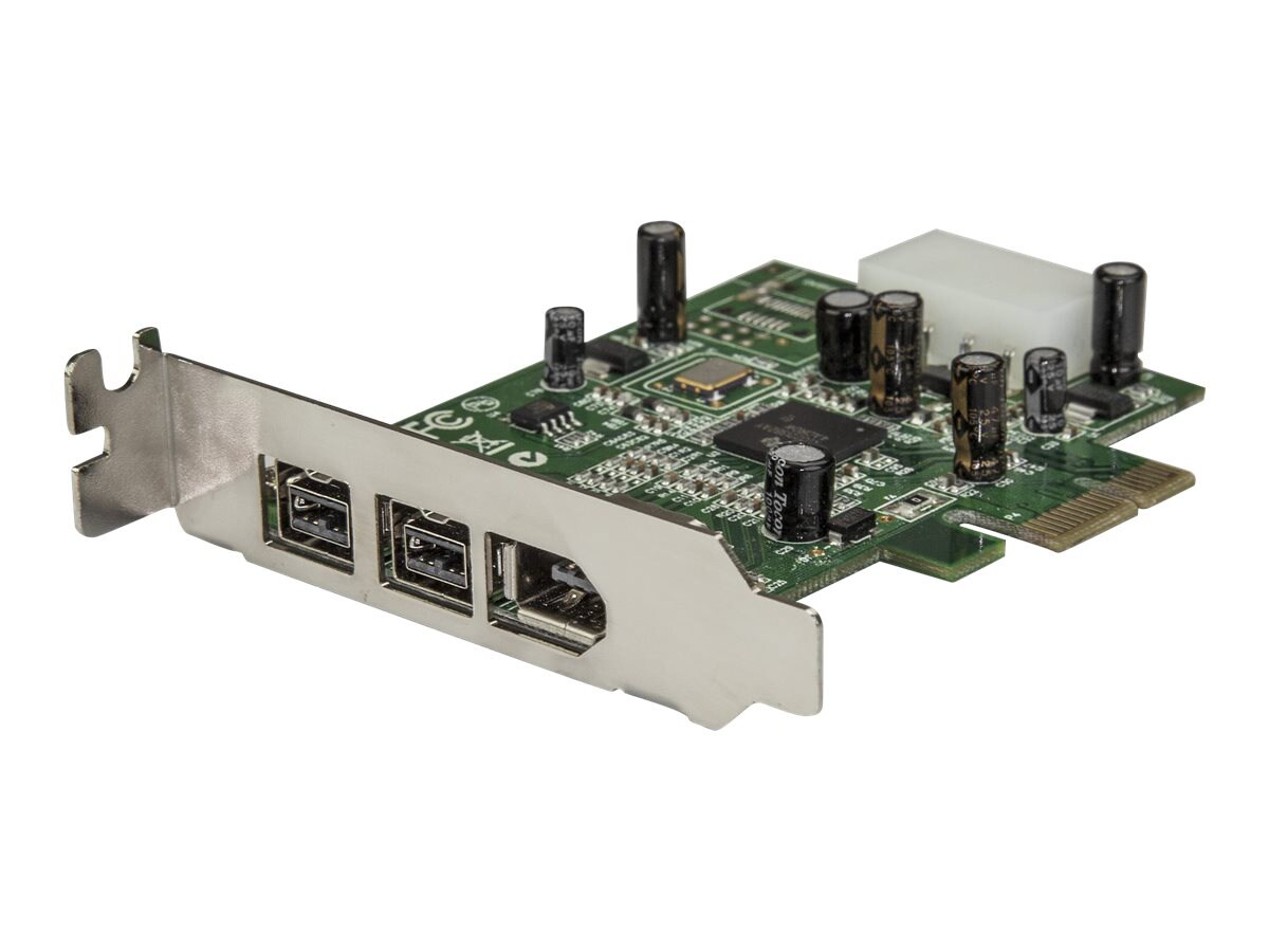 StarTech.com 3 Port 2b 1a Low Profile 1394 PCI Express FireWire Card Adapte