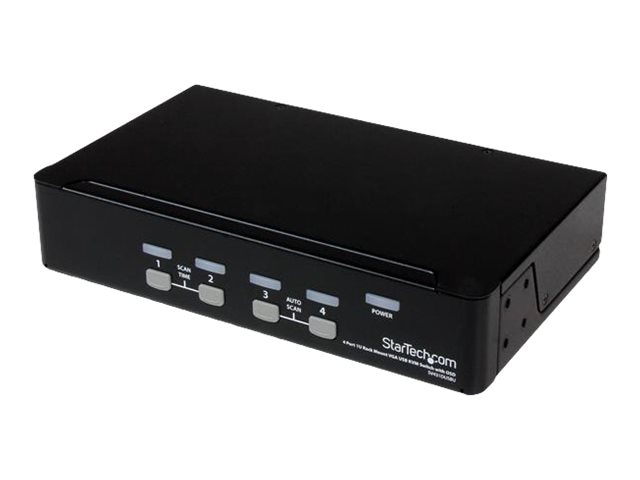StarTech.com 4 Port 1U Rackmount USB KVM Switch with OSD