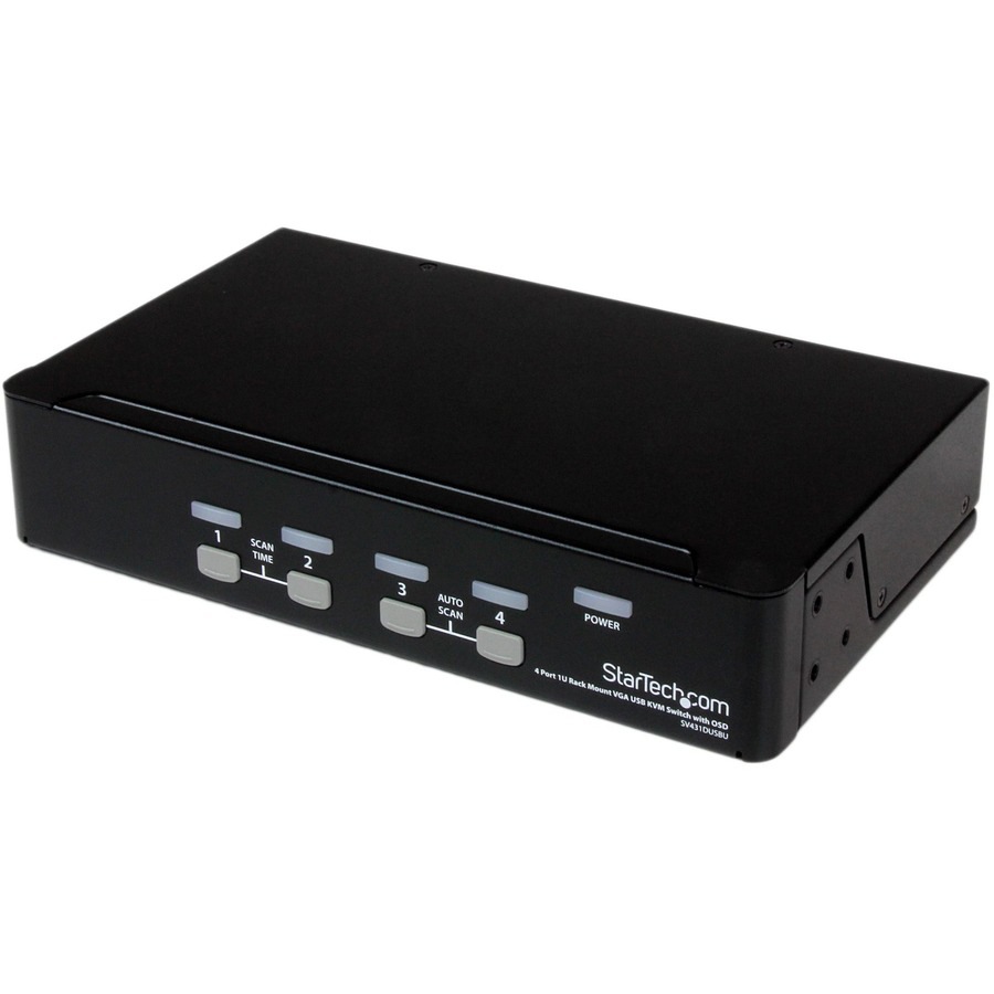 Commutateur KVM USB VGA de StarTech.com, 4 ports avec OSD – commutateur KVM 1U