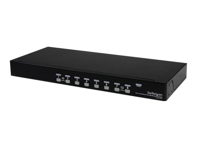 Commutateur KVM USB de StarTech.com, 8 ports 1U, monté sur bâti avec OSD