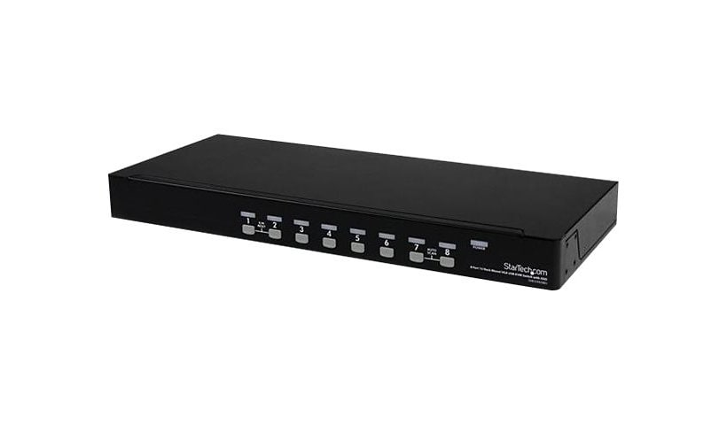 StarTech.com 8 Port 1U Rackmount USB KVM Switch with OSD