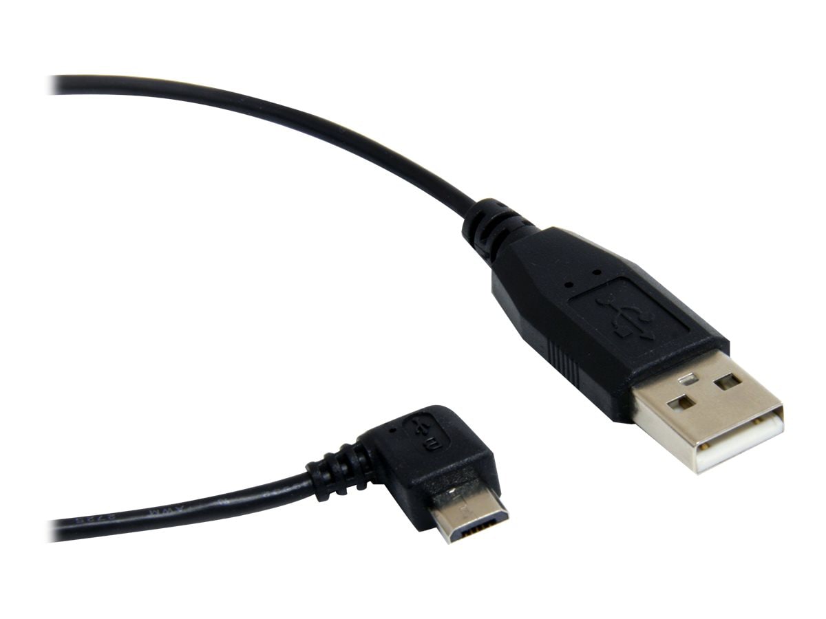 StarTech.com USB cable - 4 pin USB Type A (M) - Right Angle Micro USB Type B (M) - 90 cm