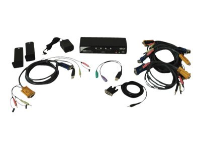 Thumbnail 4 of 5 for Eaton Tripp Lite series 4-Port Desktop KVM Switch Audio, 2-Port USB, On-Screen Display & Cables - KVM / audio switch - 4