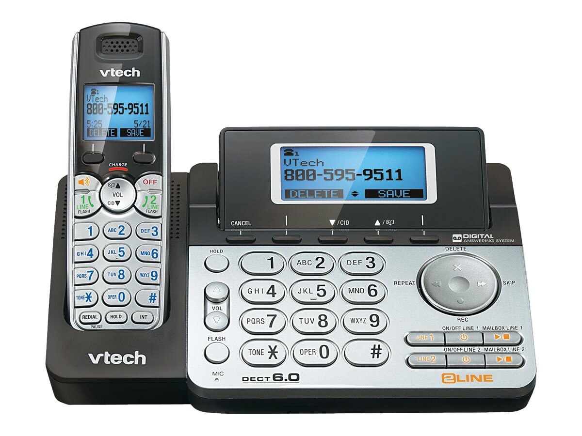 VTech DS6151 - cordless phone - answering system with caller ID/call waitin