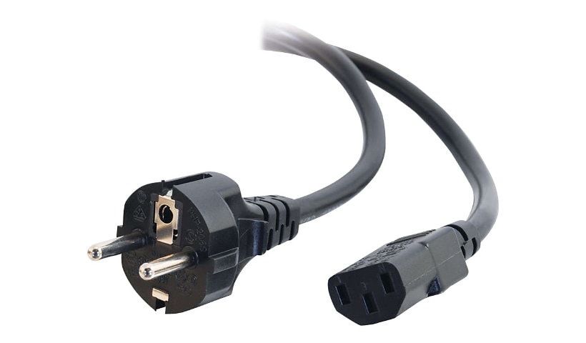 C2G 2.5m 14 AWG European Power Cord (CEE7/7 to IEC320C13) - power cable - CEE 7/7 to IEC 60320 C13 - 2.5 m