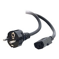 C2G 2.5m 14 AWG European Power Cord (CEE7/7 to IEC320C13) - power cable - CEE 7/7 to IEC 60320 C13 - 2.5 m