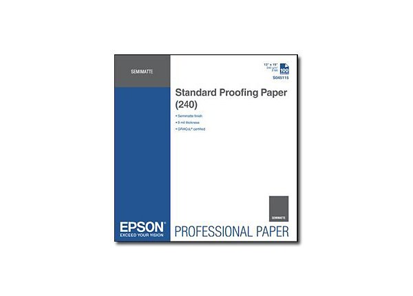 Epson Proofing Paper Standard - proofing paper - 100 sheet(s) - 13 in x 19 in - 240 g/m²