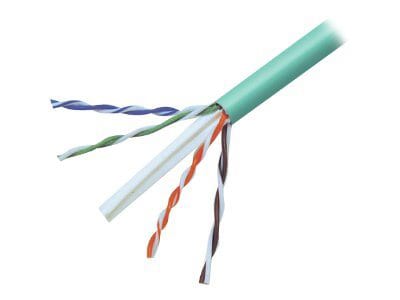 Belkin Cat6/Cat6e Bulk Cable, 1000ft, Green, Solid, PVC, UTP, 1000'