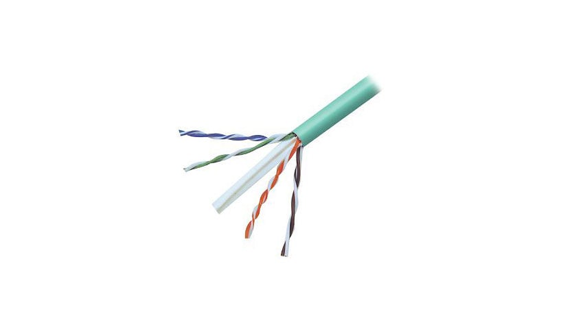 Belkin Cat6 1000ft Green Solid Bulk Cable, PVC, 4PR, 23 AWG, 1000'