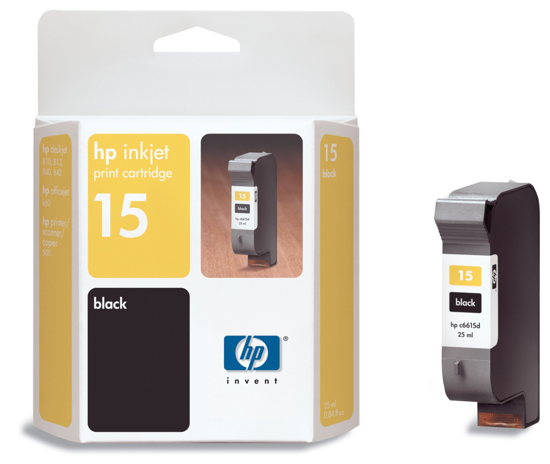 HP 15 Black Inkjet Print Cartridge (C6615DN)
