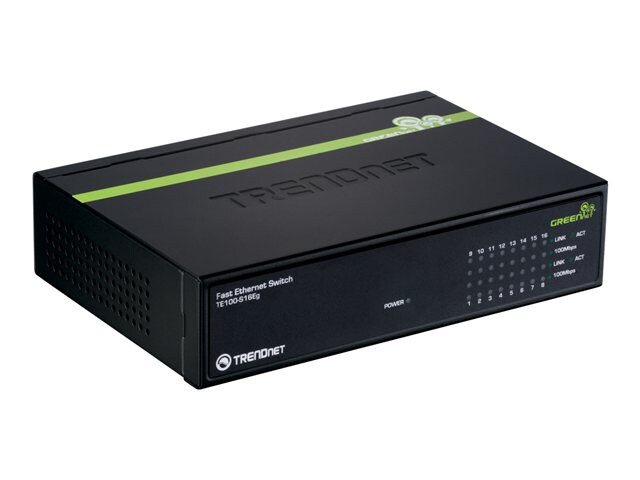 TRENDnet TE100 S16Eg - switch - 16 ports