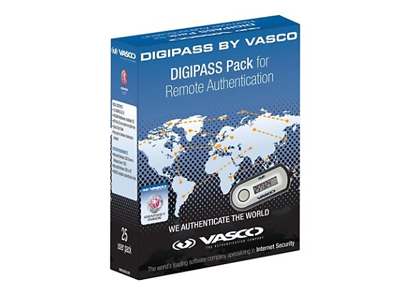 VASCO Digipass Pack for Remote Authentication Gold Edition - box pack - 25 users