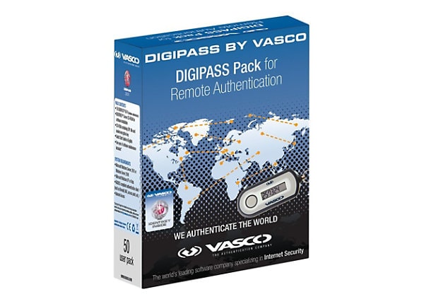 VASCO Digipass Pack for Remote Authentication Gold Edition - box pack - 50 users