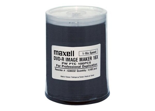 Maxell - DVD-R x 100 - 4.7 GB - storage media