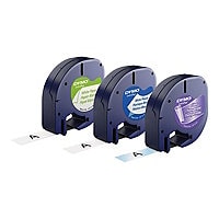 Dymo LetraTAG Multi-Pack - label tape kit - 3 roll(s) - Roll (0.47 in x 13.