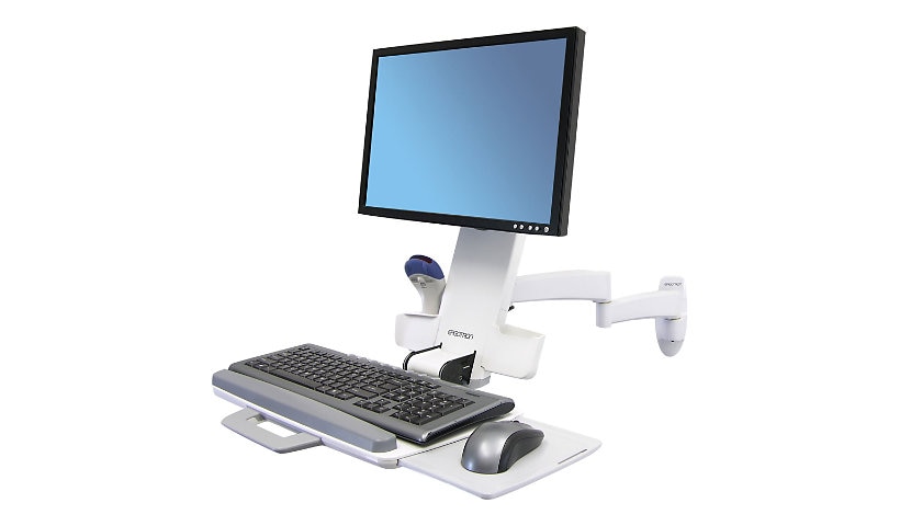 Ergotron 200 Series mounting kit - for LCD display / keyboard / mouse / barcode scanner - white