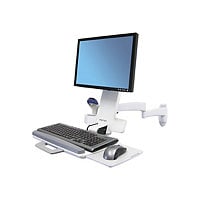 Ergotron 200 Series kit de montage - pour écran LCD/clavier/souris/lecteur de codes à barres - blanc
