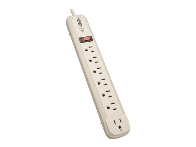 Tripp Lite Surge Protector Power Strip TL P74 R 120V Rt Angle 7 Outlet 4' Cord - surge protector - 1.8 kW