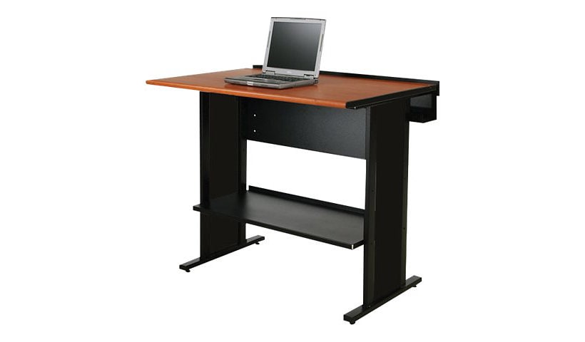 Spectrum Evolution Stand-up Desk - standing desk - rectangular - black, wild cherry