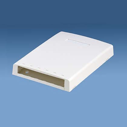 Mini-Com®, Surface Mount Boxes, With Fiber Spool, 6 port, White