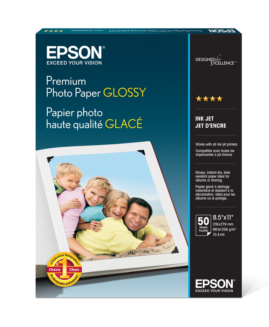 Epson - paper - glossy - 20 sheet(s) - Ledger - S041290 - Paper & Labels 