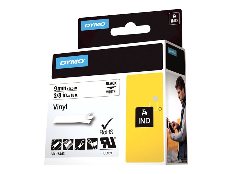 Dymo IND - label tape - 1 cassette(s) - Roll (0,9 cm x 5 m)