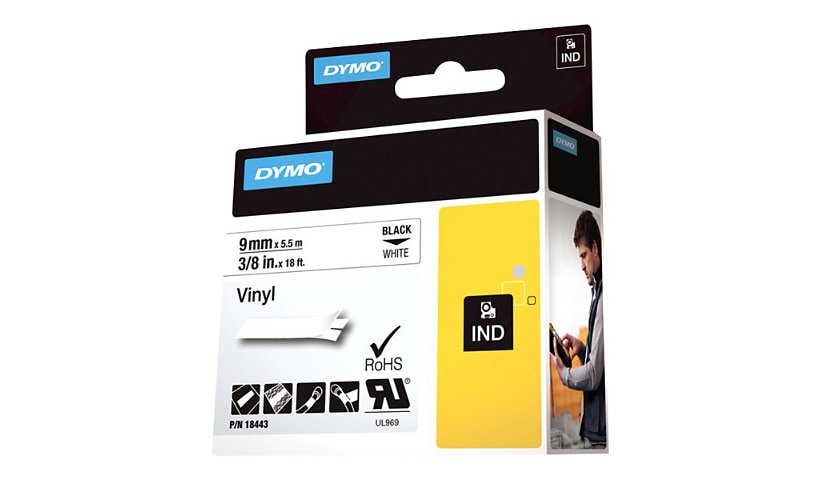 DYMO IND - label tape - 1 cassette(s) - Roll (0.9 cm x 5 m)