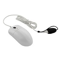 Seal Shield SILVER STORM™ Optical Mouse Antimicrobial & Washable - White