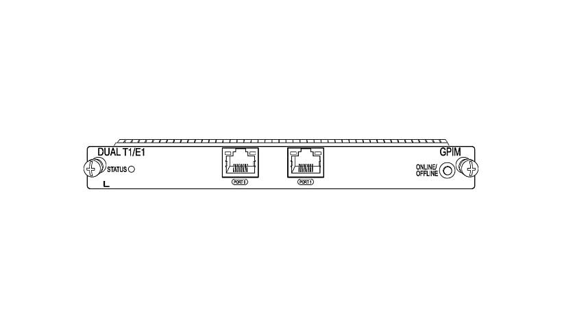 Juniper Networks Gigabit-Backplane Pluggable Interface Module - expansion m