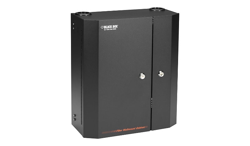 Black Box Fiber Wall Cabinet Lock-Style, Unloaded, Accepts 12 Adapter Panel
