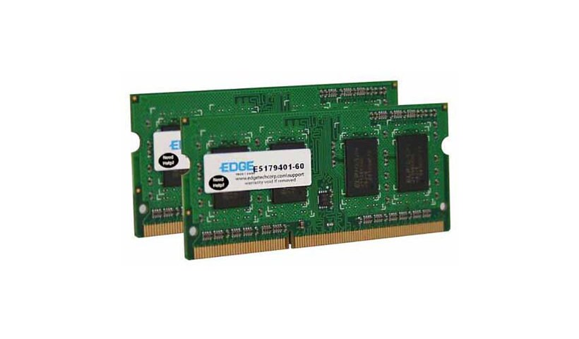 EDGE - DDR3 - kit - 4 GB: 2 x 2 GB - SO-DIMM 204-pin - 1066 MHz / PC3-8500
