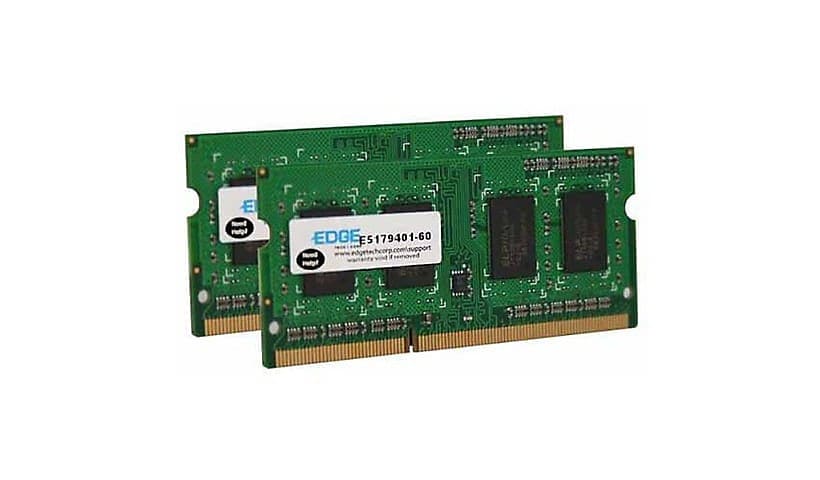 EDGE - DDR3 - kit - 8 GB: 2 x 4 GB - SO-DIMM 204-pin - 1066 MHz / PC3-8500 - unbuffered