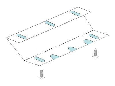 MMF Advantage cash drawer undercounter bracket