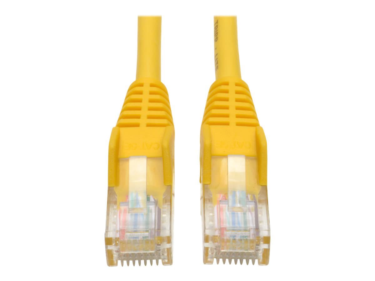 Tripp Lite 5ft Cat5e / Cat5 Snagless Molded Patch Cable RJ45 M/M Yellow 5' - patch cable - 5 ft - yellow