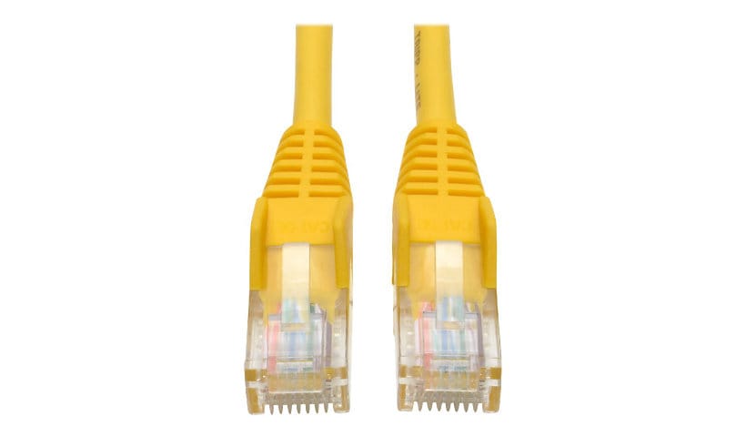 Tripp Lite 5ft Cat5e / Cat5 Snagless Molded Patch Cable RJ45 M/M Yellow 5' - patch cable - 5 ft - yellow