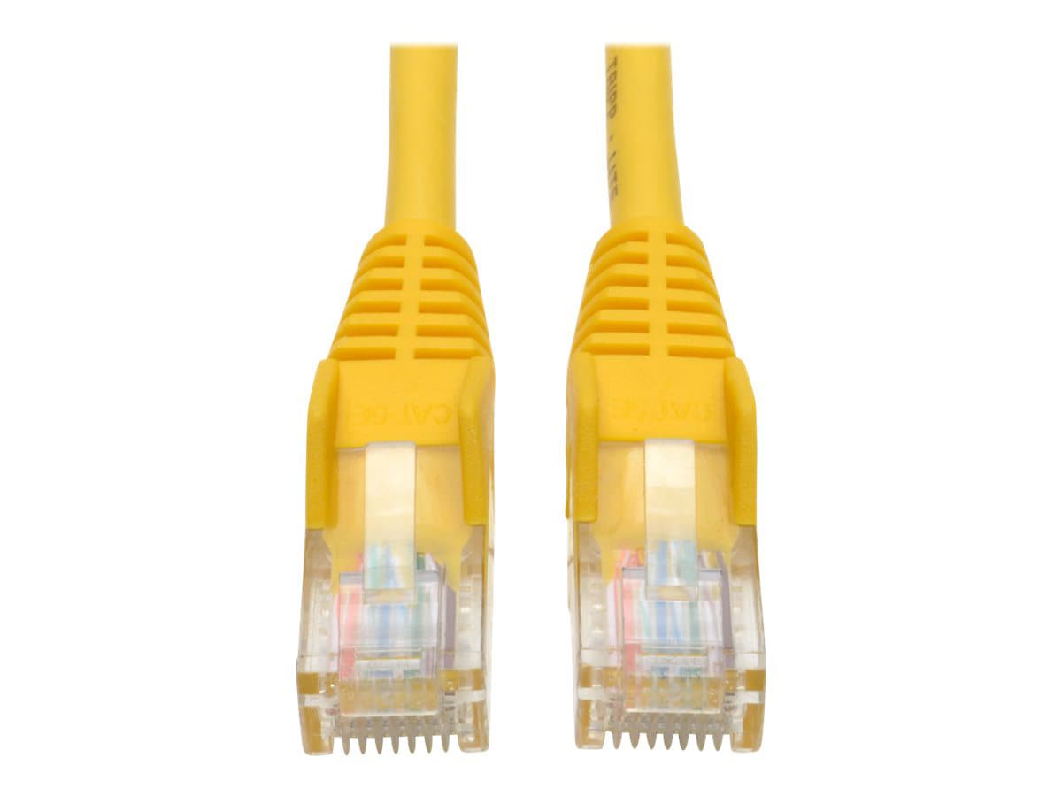 Eaton Tripp Lite Series Cat5e 350 MHz Snagless Molded (UTP) Ethernet Cable (RJ45 M/M), PoE - Yellow, 10 ft. (3.05 m) -