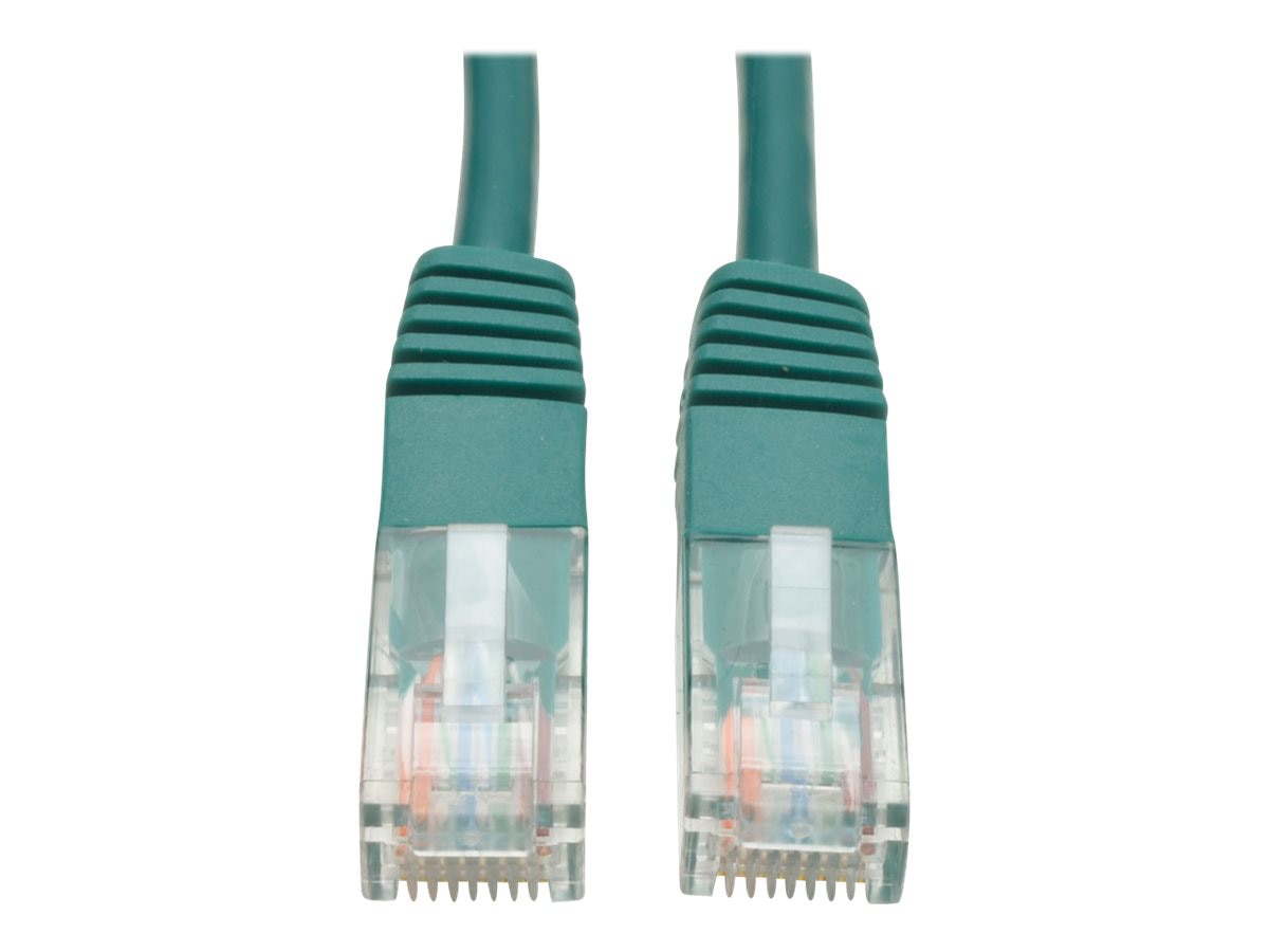 Eaton Tripp Lite Series Cat5e 350 MHz Molded (UTP) Ethernet Cable (RJ45 M/M), PoE - Green, 1 ft. (0.31 m) - patch cable