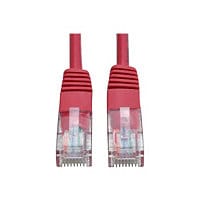 Eaton Tripp Lite Series Cat5e 350 MHz Molded (UTP) Ethernet Cable (RJ45 M/M), PoE - Red, 1 ft. (0.31 m) - patch cable -